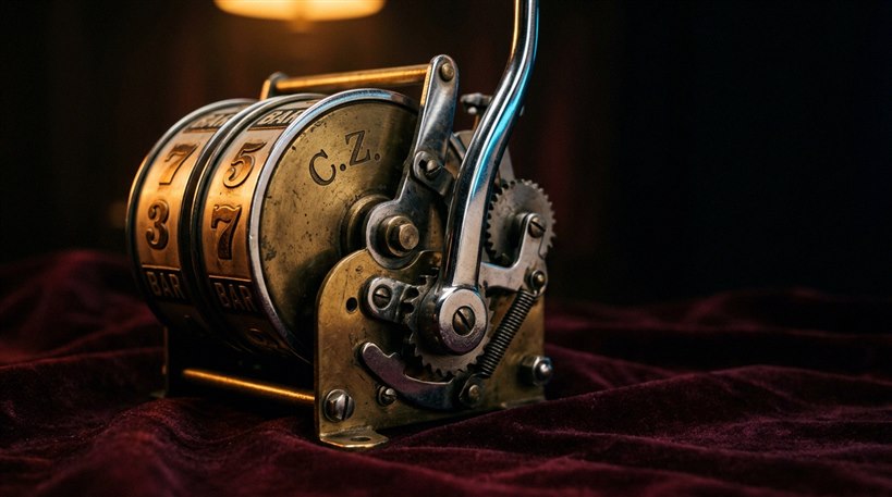 Datamaskinskjerm som viser online kasino slotspill grensesnitt